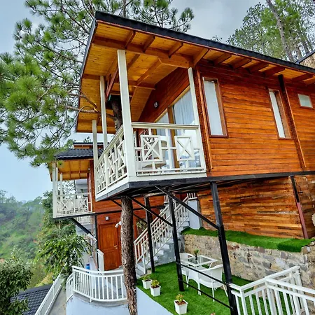 Koro Treehouse Resort Luxury Wooden Cottages And Villas With Private Pool Kasauli Exterior photo
